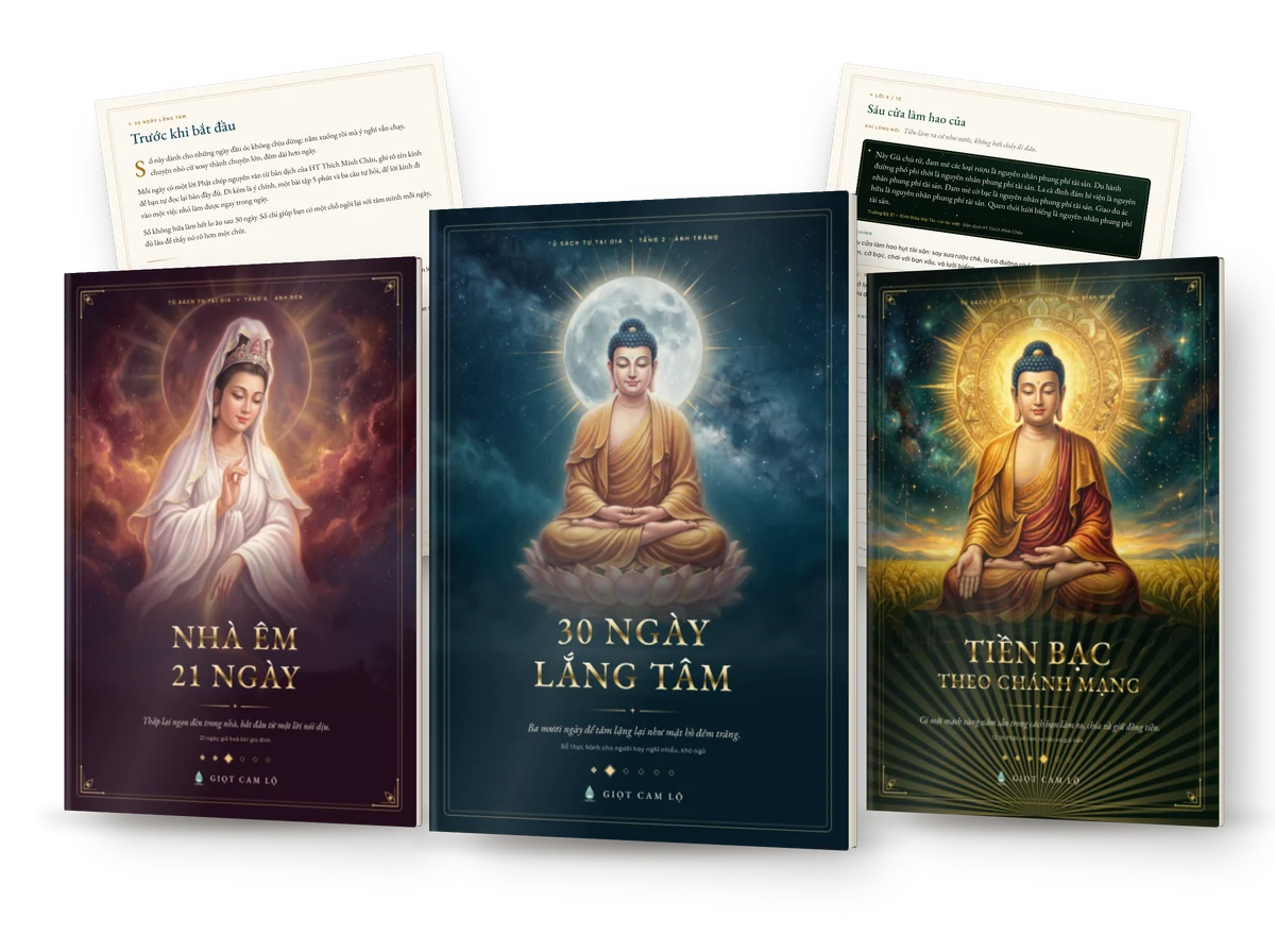 30 Ngày Lắng Tâm, Nhà Êm — 21 Ngày Giữ Hoà Khí Gia Đình, Tiền Bạc Theo Chánh Mạng — 12 Lời Phật